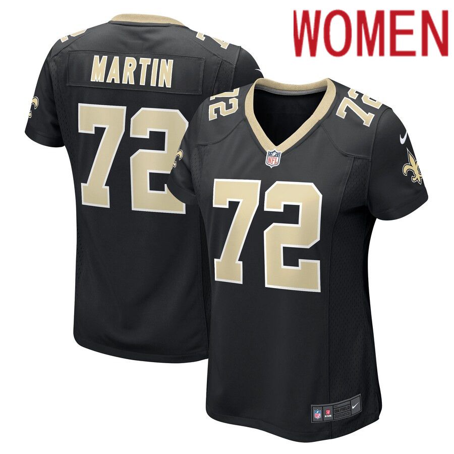 Women New Orleans Saints #72 Nick Martin Nike Black Game Player NFL Jersey